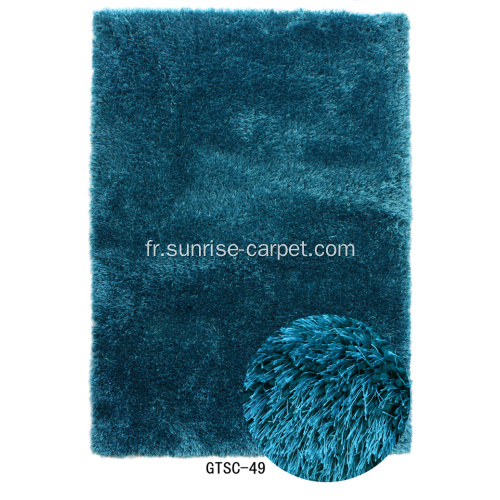 Tapis Shaggy soie élastique & épais